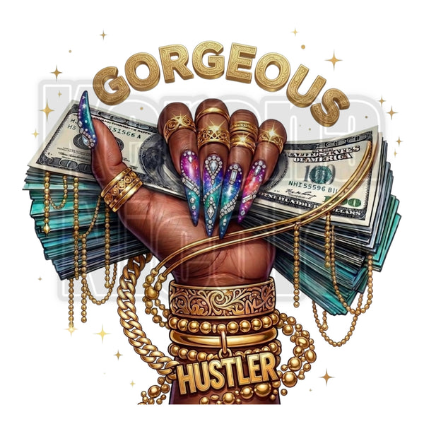 Gorgeous Hustler Clip Art for Fashion, Invitations, or Decor PNG Format Instant Digital Download Perfect for DIY Projects