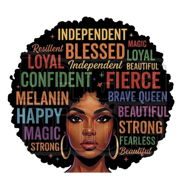 Beautiful Brave Afro Queen Clip Art for Fashion, Invitations, or Decor PNG Format Instant Digital Download Perfect for DIY Projects