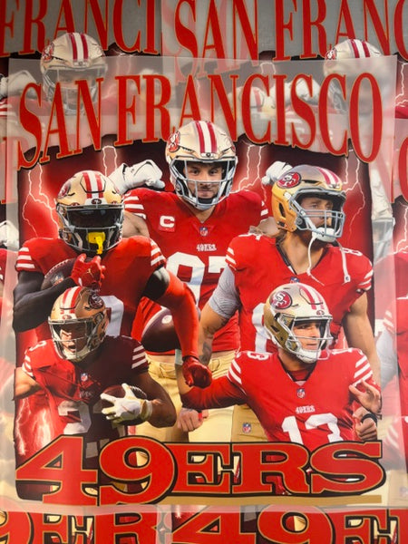 Ready To Press DTF Transfer -  San Fran Football Collage (1 Piece)