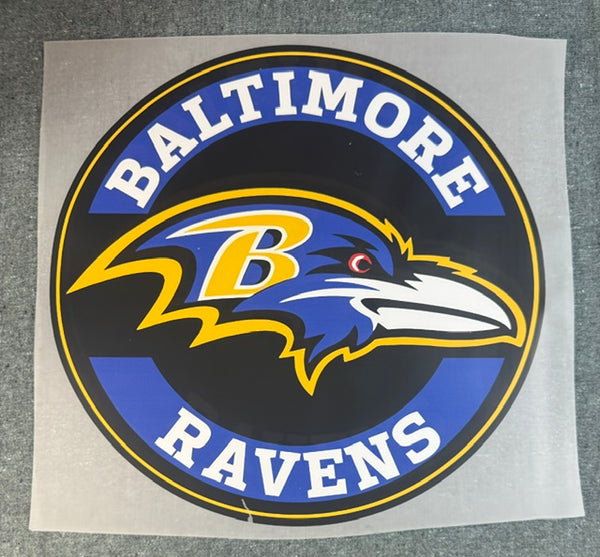 Ready To Press DTF Transfer -  Ravens Football (1 Piece)