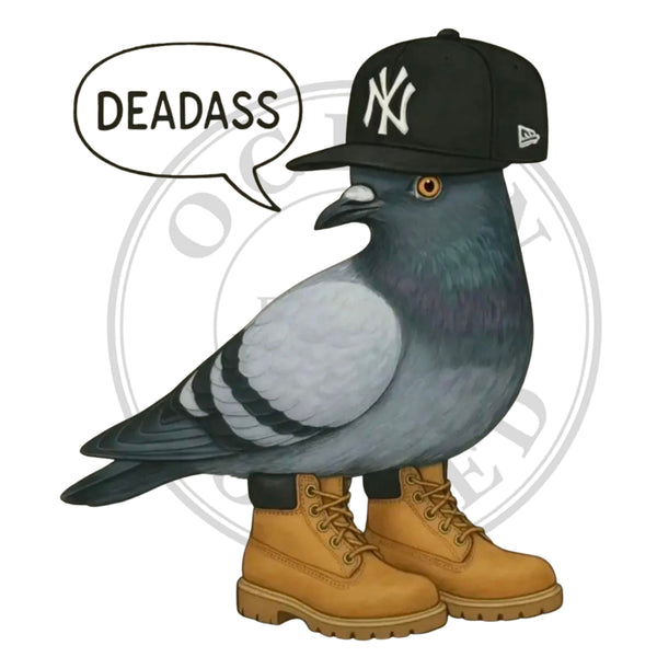 New York Pigeon with Boots Clip Art for Fashion, Invitations, or Decor PNG Format Instant Digital Download Perfect for DIY Projects