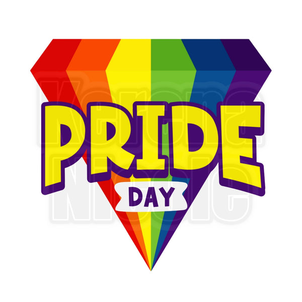 PRIDE DAY Rainbow Gemstone Clip Art for Fashion, Invitations, or Decor PNG Format Instant Digital Download Perfect for DIY Projects