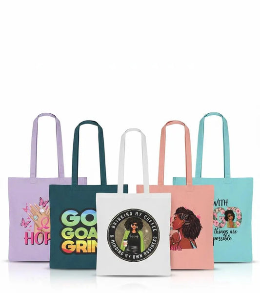 All Power To The People Black Panther Travel Custom Reusable Cotton Tote Bag