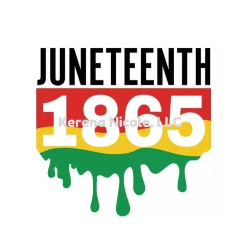 Ready To Press DTF Transfer 1865 RYG Juneteenth Drip