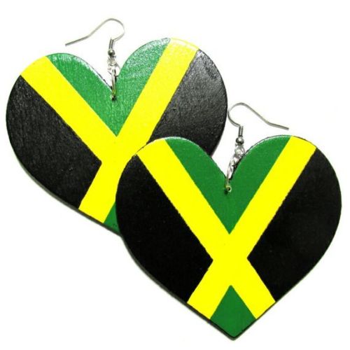 JAMAICA HEART Multi-Color Fashion Jewelry Dangle Handmade Earrings