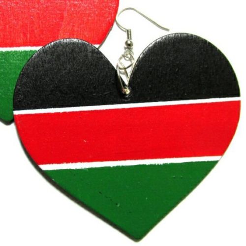 LIBERATION HEART Multi-Color Fashion Jewelry Dangle Handmade Earrings