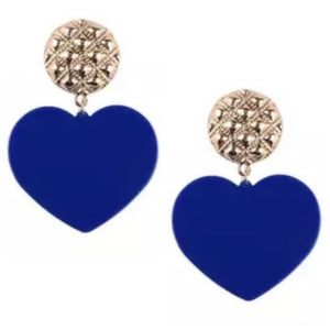 Spotted Love Gold Tone Stud Dangle Fashion Jewelry Earrings