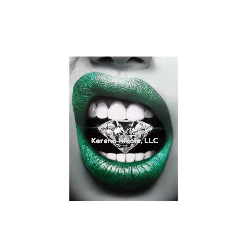 Ready To Press DTF Transfer Green Lipstick Pressure Diamond