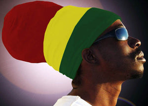 Unisex Red Yellow Green (Red Top) Rasta Headwrap Turban