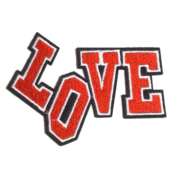 LOVE Red Word Expression Iron-On Patch