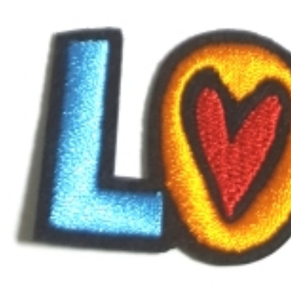 LOVE Hearts Word Expression Iron-On Patch