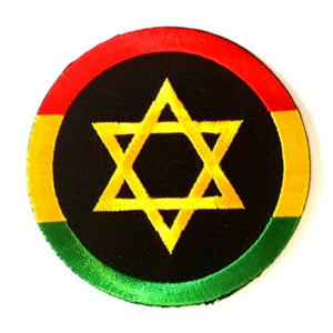 Star of David Rasta Iron-On Patch