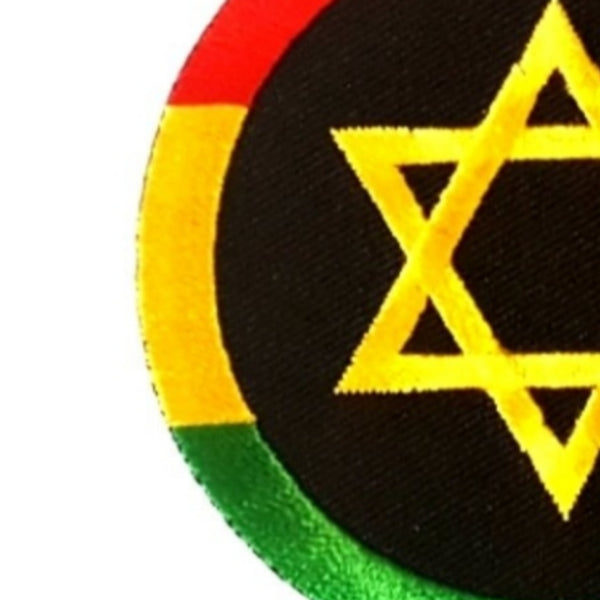 Star of David Rasta Iron-On Patch