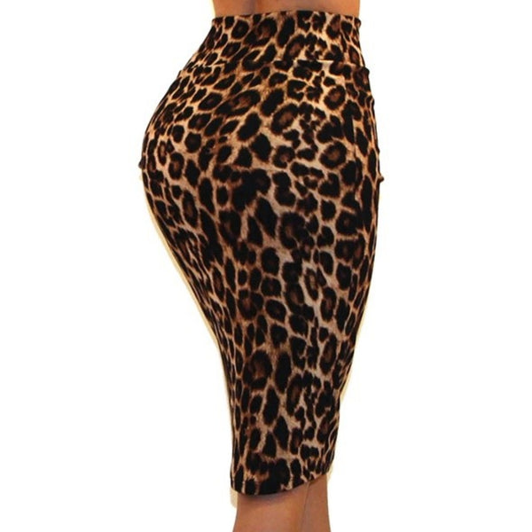 Got Style Leopard Bodycon Casual Pencil Skirt