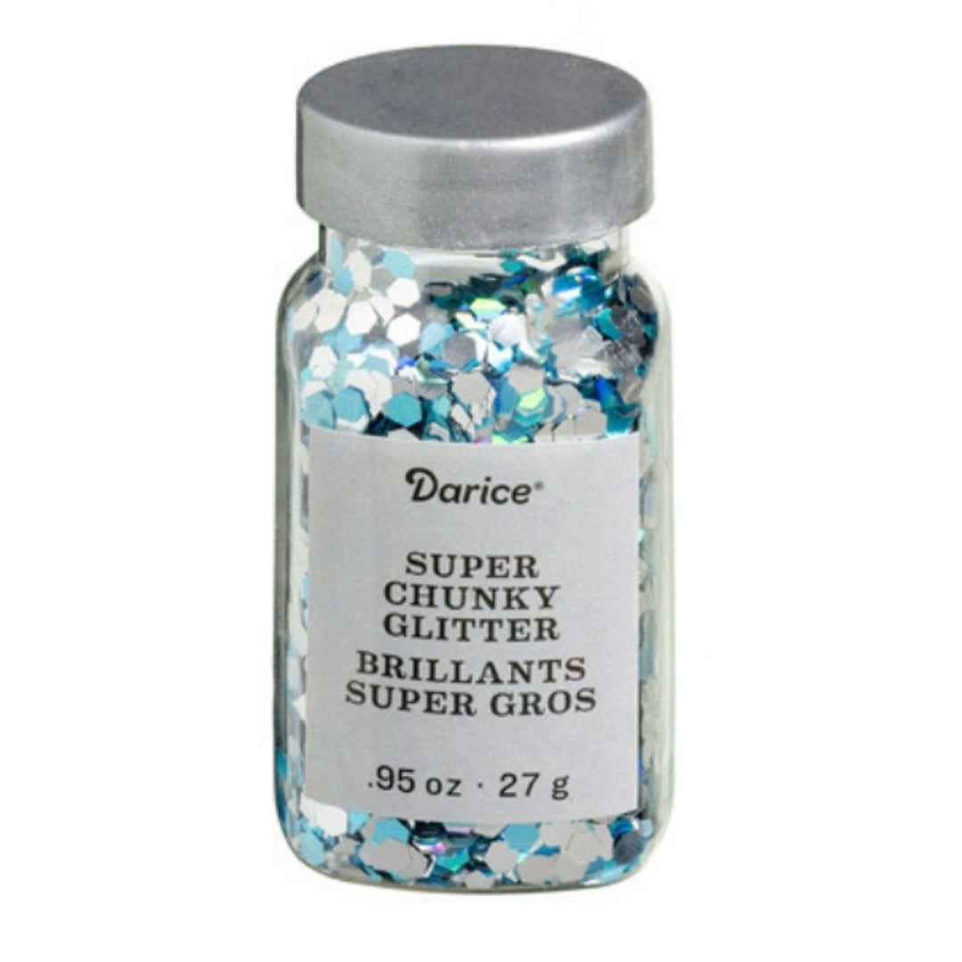 Darice™ PEACOCK MIX Chunky Hexagon Glitter