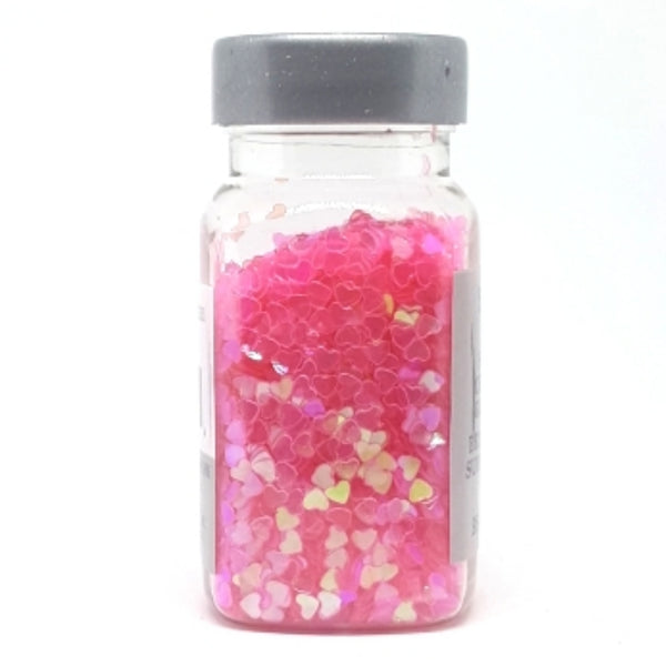 Darice™ CORAL Chunky Hearts Glitter