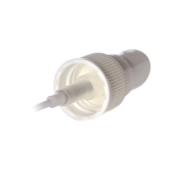 White Ribbed Fine Mist Spray Caps - Bottle Cap Size: 24-410