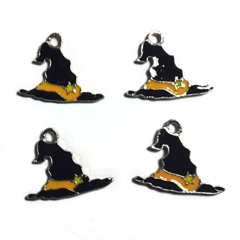 Halloween Witch Black Hat Charms