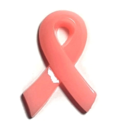 Pink Ribbon Cancer Awareness Flatback Cabochon - Set of 16