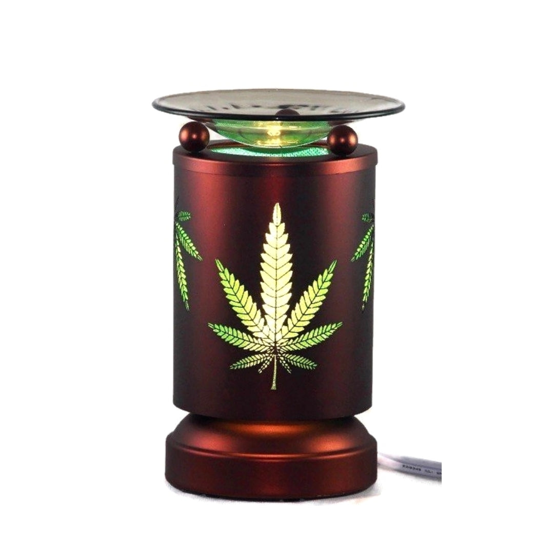 Cannabis Leaf Electric Touch Lamp Fragrance Oil Wax Warmer