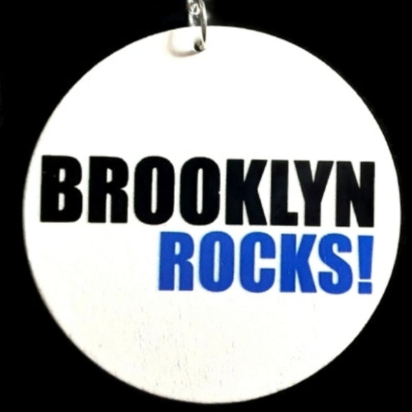 BROOKLYN ROCKS Statement Dangle Wood Earrings