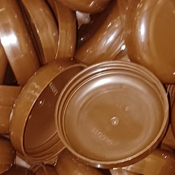 70/400 Brown Dome Unlined Jar Caps