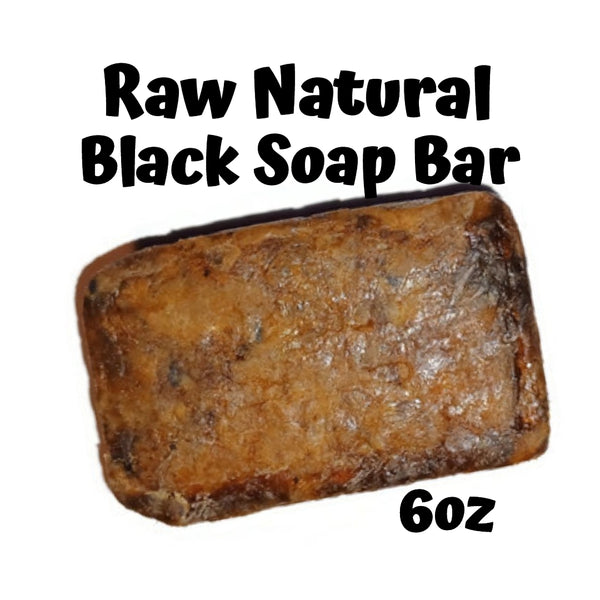 Raw Natural Black Soap Bar