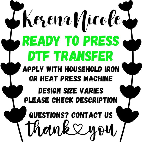 Ready To Press DTF Transfer Peace Love Teach Apple Leopard Red Heart