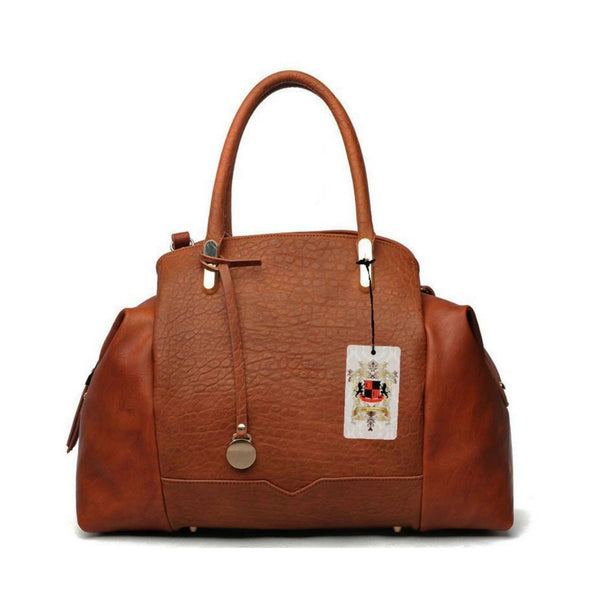 Urban Expressions Talene Vegan Leather Tan Handbag