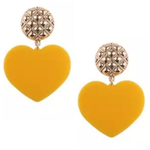 Spotted Love Gold Tone Stud Dangle Fashion Jewelry Earrings