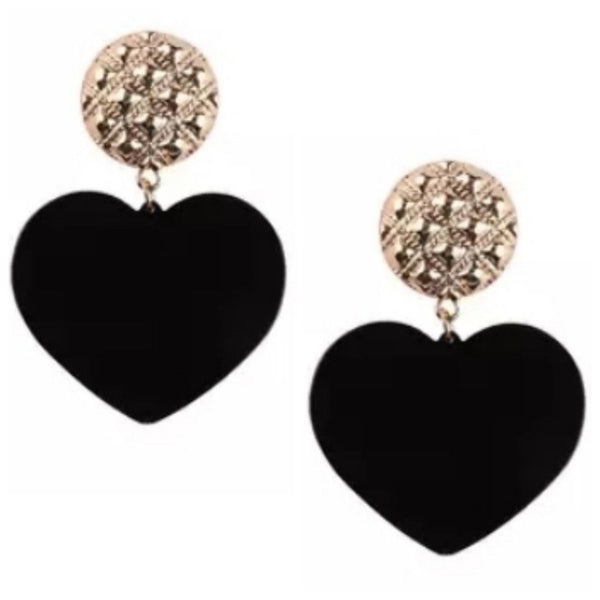 Spotted Love Gold Tone Stud Dangle Fashion Jewelry Earrings