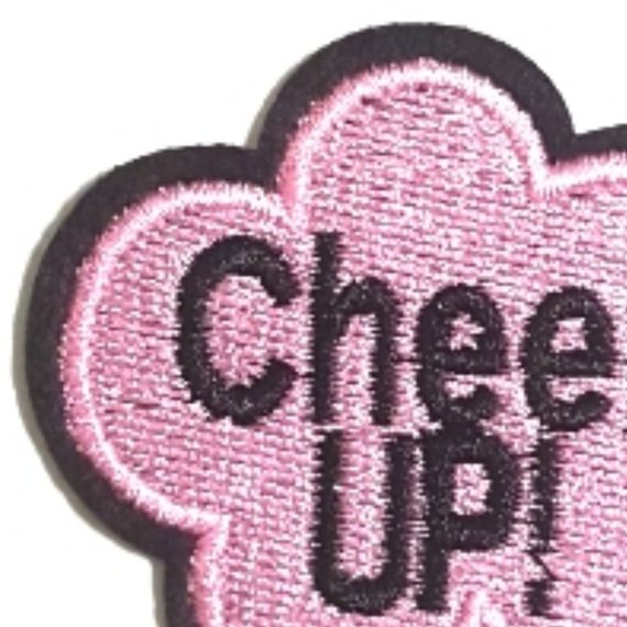 Cheer UP Expression Iron-On Patches