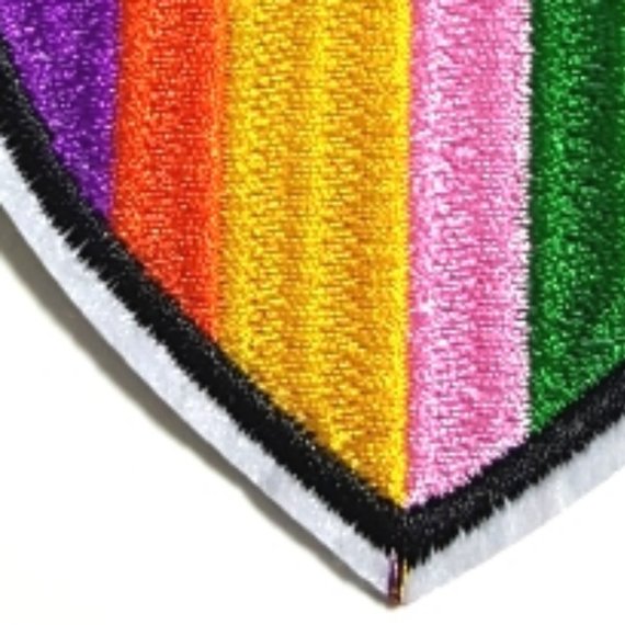 Rainbow Heart Iron-On Patch