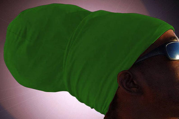 Unisex Bright Green Rasta Headwrap Turban