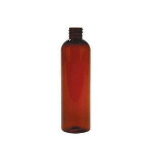 8oz Amber Cosmo PET Plastic Bottles - Set of 25