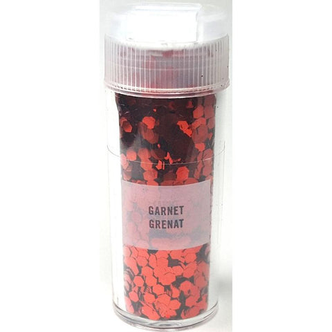 Martha Stewart Crafts™ GARNET Hexagon Shape Glitter