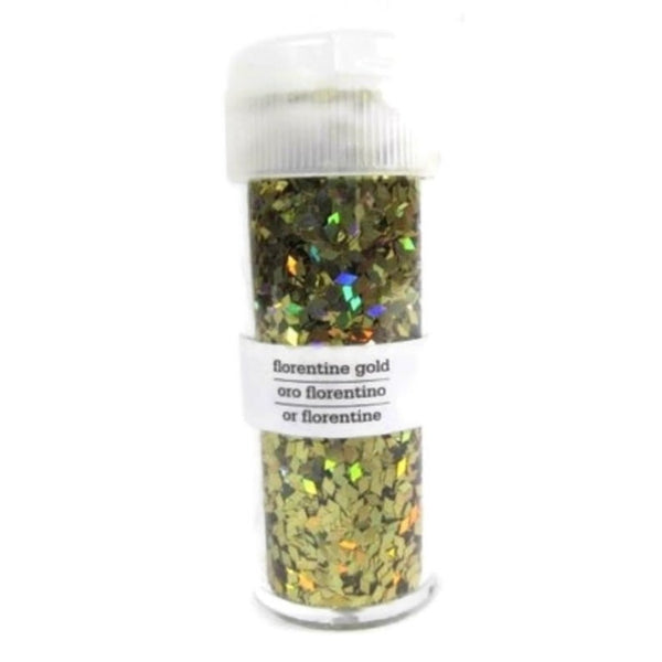 Martha Stewart Crafts™ FLORENTINE GOLD Holographic Diamond Shape Glitter