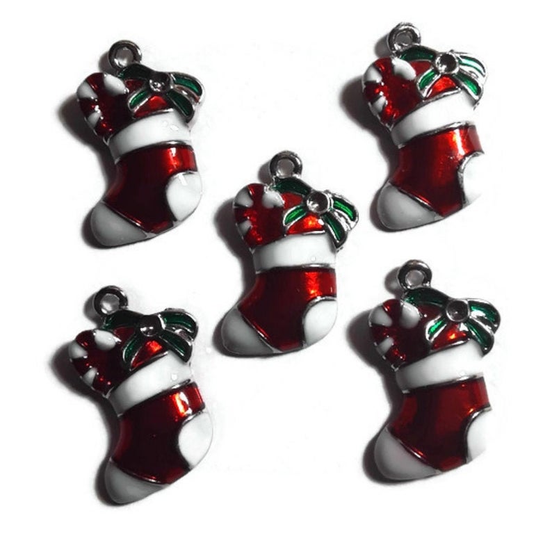 Christmas Stocking Jewelry Bracelet Necklace Charms