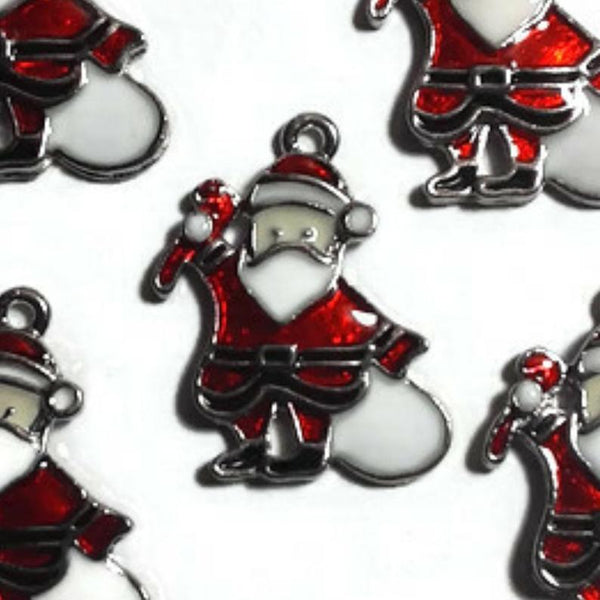 Santa December 25 Jewelry Bracelet Necklace Charms