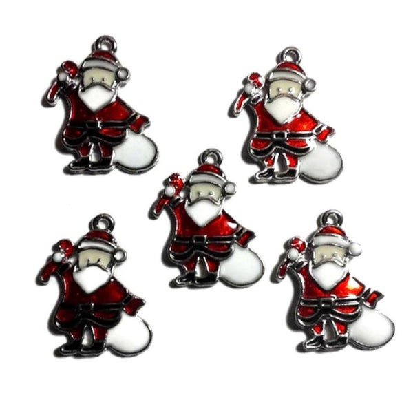 Santa December 25 Jewelry Bracelet Necklace Charms