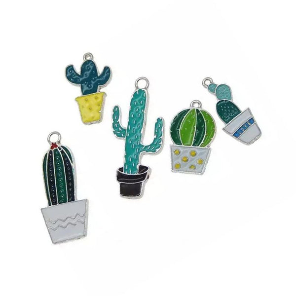 Assorted Cactus Plants Jewelry Bracelet Necklace Charms