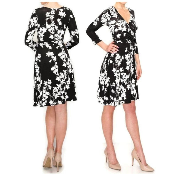 3 Dresses Bundle Deal ~ Faux Wrap Knee Length Dress ~ Size: MEDIUM