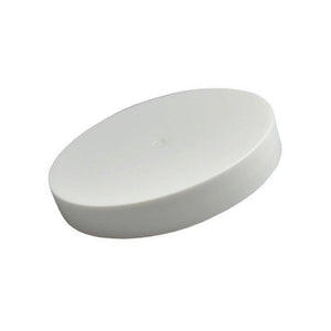 8oz White Unlined Jar Caps - Cap Size: 70-400 - Set of 25