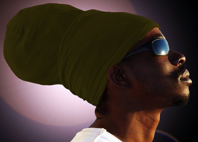 Unisex Olive Rasta Headwrap Turban