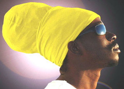 Unisex Yellow Rasta Headwrap Turban