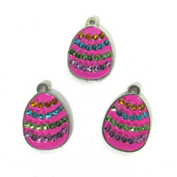 Pink Easter Egg Charms