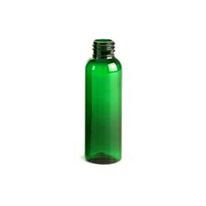 4oz Green Clear Cosmo PET Plastic Bottles - Set of 25