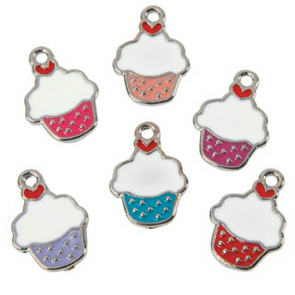 Mini Frosted Cupcake Charms