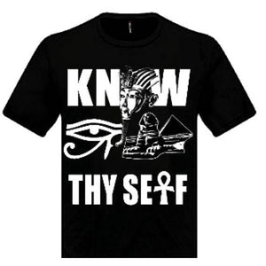 Know Thyself Ankh Crew Neck Unisex Tshirt