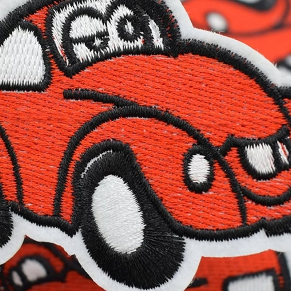 Red Bettle Car Iron-On Patch